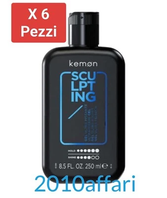 Kemon Sculpting Gel Tenuta Forte 250 ml - 6 Pezzi