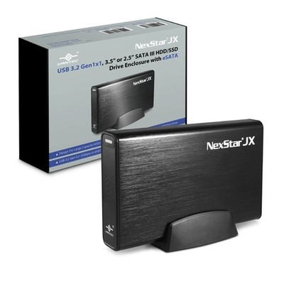 NexStar JX, USB 3.2 Gen1x1, 3.5'' or 2.5  SATA III HDD/SSD Drive Green Enclosu...