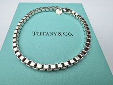 Genuine Tiffany & Co. Sterling Silver Venetian Link Bracelet, Boxed  19.5cms 