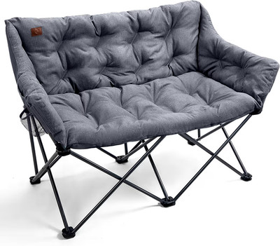 EVER ADVANCED Campingstuhl Faltbar 124CM Breit Campingsofa für 2 Personen