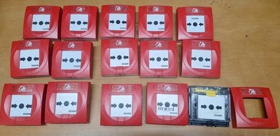 Esser 804955 IQ8MCP Elektronikmodul mit Glas und roten Gehäuse