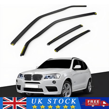 For BMW X3 F25 2010-2017 5 Door SUV Wind Deflectors 4pc Tinted UK