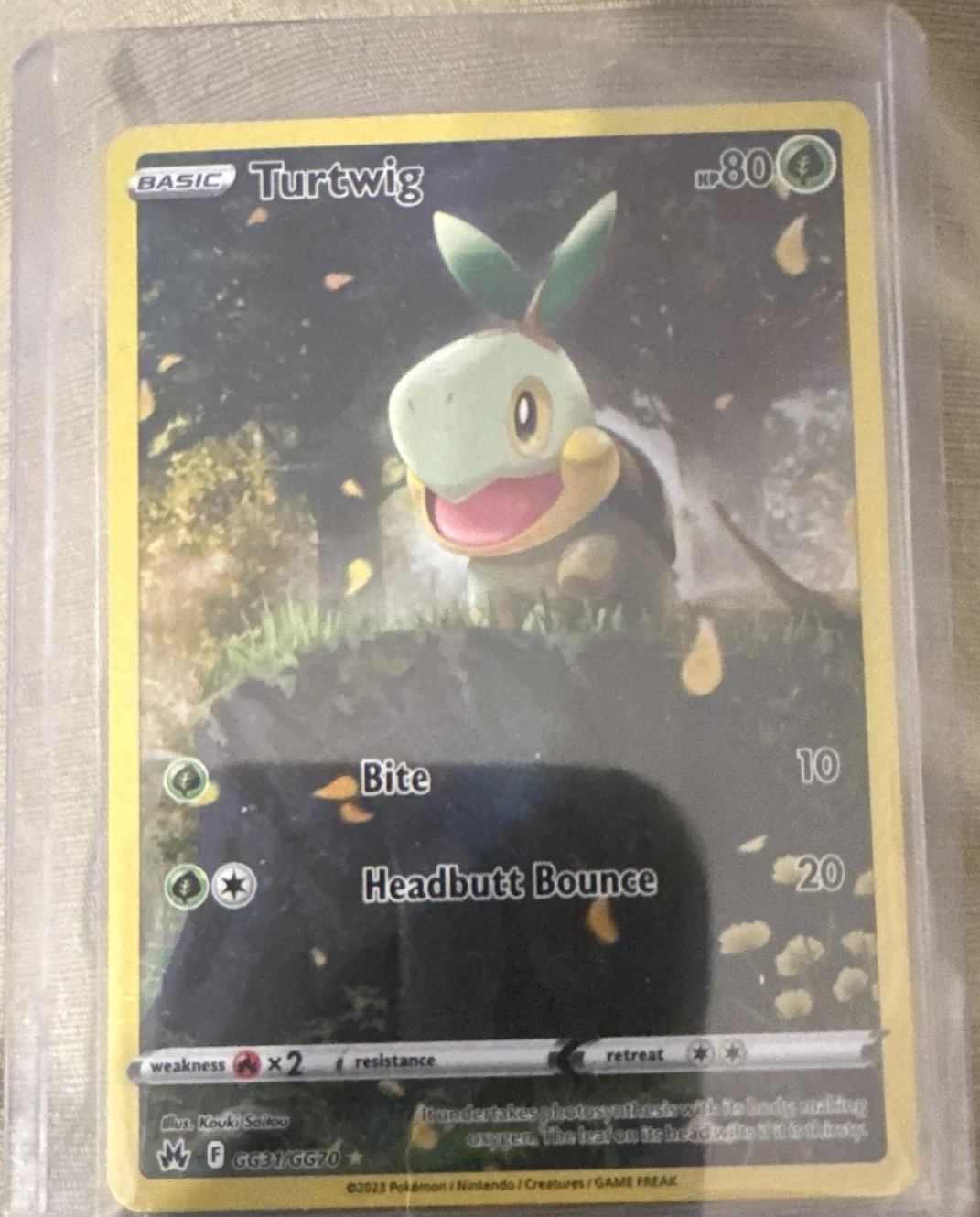 Nintendo Pokemon TCG Turtwig GG31/GG70 Ultra Rare Holo Full Art Eng 2023