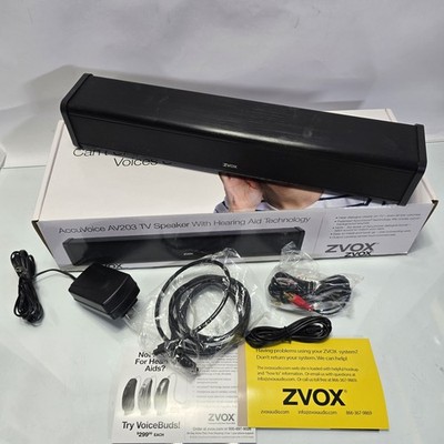 ZVOX AccuVoice AV203 TV Speaker Open Box Voice Enhancement Dolby Audio System