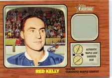 2002-03 Topps Heritage Red Kelly Reprint Relics Seat #TMLS-RK Maple Leafs