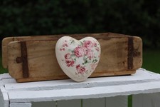Herz Deko Liebe Romantik Keramik Blumen Rosen Landhaus Shabby , Clayre & Eef
