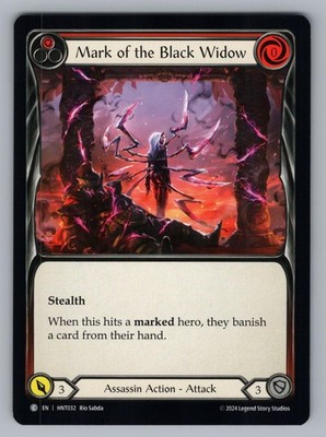 MARK OF THE BLACK WIDOW (RED) HNT032 C FLESH AND BLOOD NM RIO SABDA+