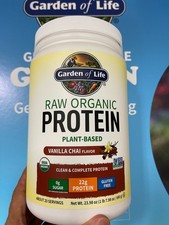 Garden of Life Raw Organic Protein Powder, Vanilla Chai 23.98 oz EXP 01/26
