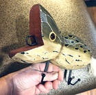 Nautical Distressed Wooden Fish Key Jacket Holder 11” x 5” — photo 2