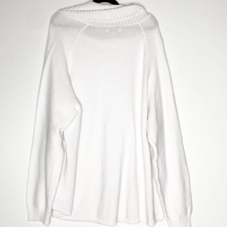 Nuevo Suéter Kim Rogers Capucha Cuello Cable Tejido Pescador Para Mujer Talla 3X Foto 2 de 4