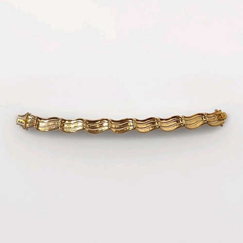 Vintaage Ross Simons Gold Vermeil 925 Wavy Bracelet - Picture 5 of 21
