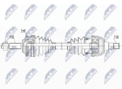 Original NTY Drive Shaft NPW-DW-045 For Chevrolet