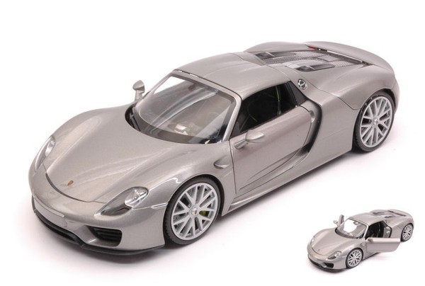Porsche 918 Spyder Hardtop 2013 Silber 1:24 Modell 24055HGY Welly-image