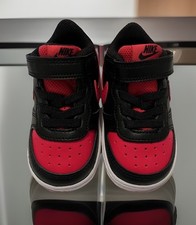 Nike Court Borough Low 2 Toddler Sneakers Shoes Black/Red/White 5c BQ5453 007