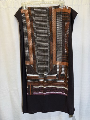 Nordstrom Brown/multicolor Wrap Shawl Wool Blend Scarf 19"x 66" - Picture 4 of 11