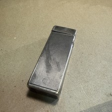 Ancien briquet Dunhill en métal argenté Switzerland, Patented USA