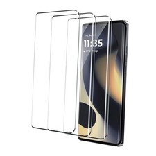 3 Pack for Motorola Moto Edge 2024 Screen Protector Tempered Glass, 3D