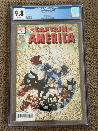 Captain America (Volume 11) #1 CGC 9.8 Frank Miller variant free shipping