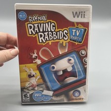 Rayman: Raving Rabbids TV Party Nintendo Wii Condition CIB Complete