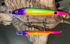 Custom Painted Rapala Husky Jerk 14 HJ14 crankbait walleye bass Lucky Charmer