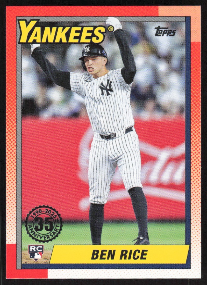 2025 Topps #T90-19 Ben Rice 1990 Topps Baseball 35th Anniversary (Series One)