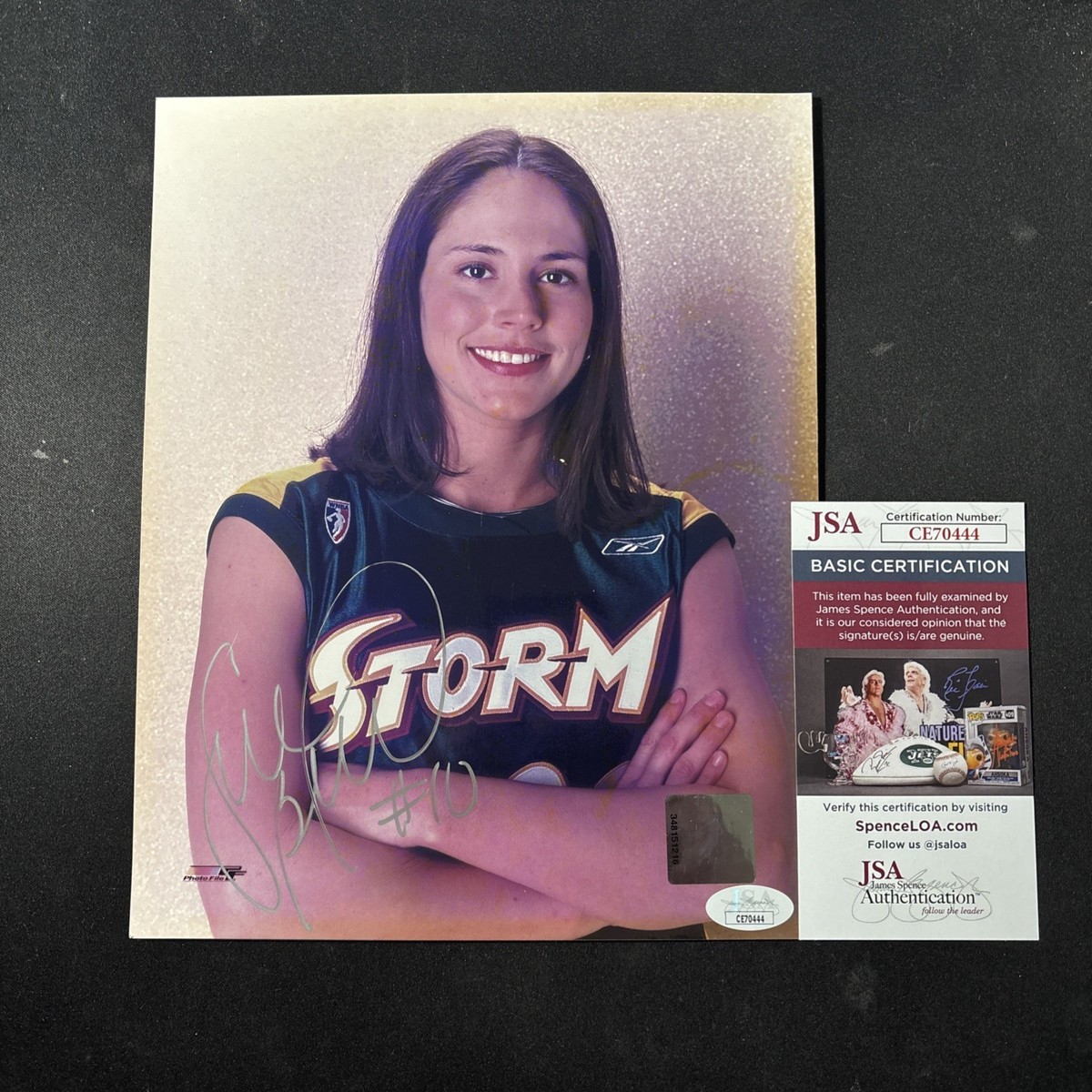 SUE BIRD - Signed 8x10 WNBA Rookie Year Photo - Seattle