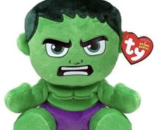 TY Beanie Baby Marvel Super Heroes - HULK [2023](Soft Body - 7.5 inch) - MWMTs