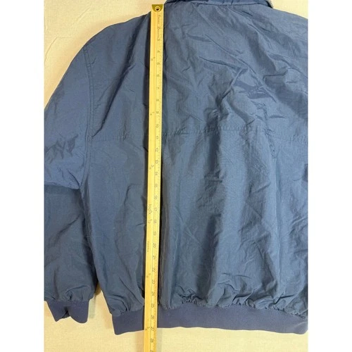 Vintage Polaris Dunbrooke Upstream Jacket Mens Large Navy Blue Fleece Lined Zip image 4