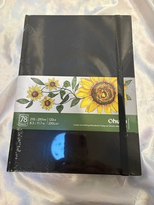 Ohuhu Marker Pads Art Sketchbook 8.3'' ×11.7'' 78 pgs Hardcover Sketch Book Sealed