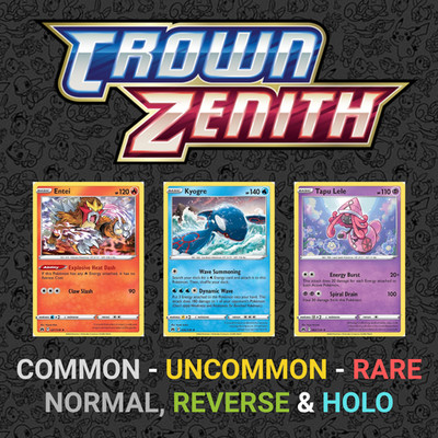 Crown Zenith - Common, Uncommon, Rare (Reverse - Holo) Choose Your Card