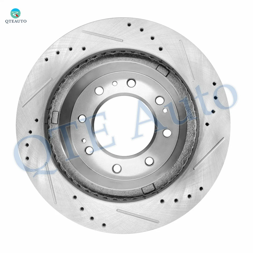 Rotores de freno perforados delanteros derechos 355 mm para Chevrolet Silverado 3500 HD 2011-2018 Foto 3 de 4