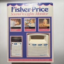Vintage Fisher Price Sound 'n Lights Baby Monitor 1993 Working In Great Shape 