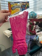 Pink CHILD Gloves One Size Fits Most Costume Accessory Superhero New  
