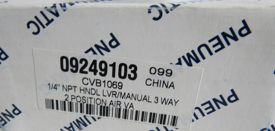 NUEVA PALANCA VÁLVULA AIRE NULINE 09249103 3 VÍAS 2 POSICIONES 0-150PSI Foto 3 de 3