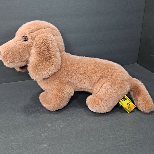 Vtg Polar Puff IKC 24K Dog Dachshund Plush Brown Stuffed Animal Toy 1985 Weiner - Picture 3 of 11