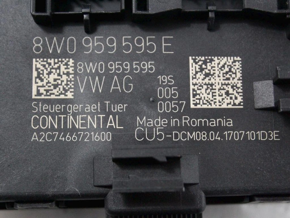 8W0959595E CENTRALINA PORTA POSTERIORE DESTRA AUDI A4 ALLROAD SW 3.0 D 4X4 160KW - Immagine 4 di 4