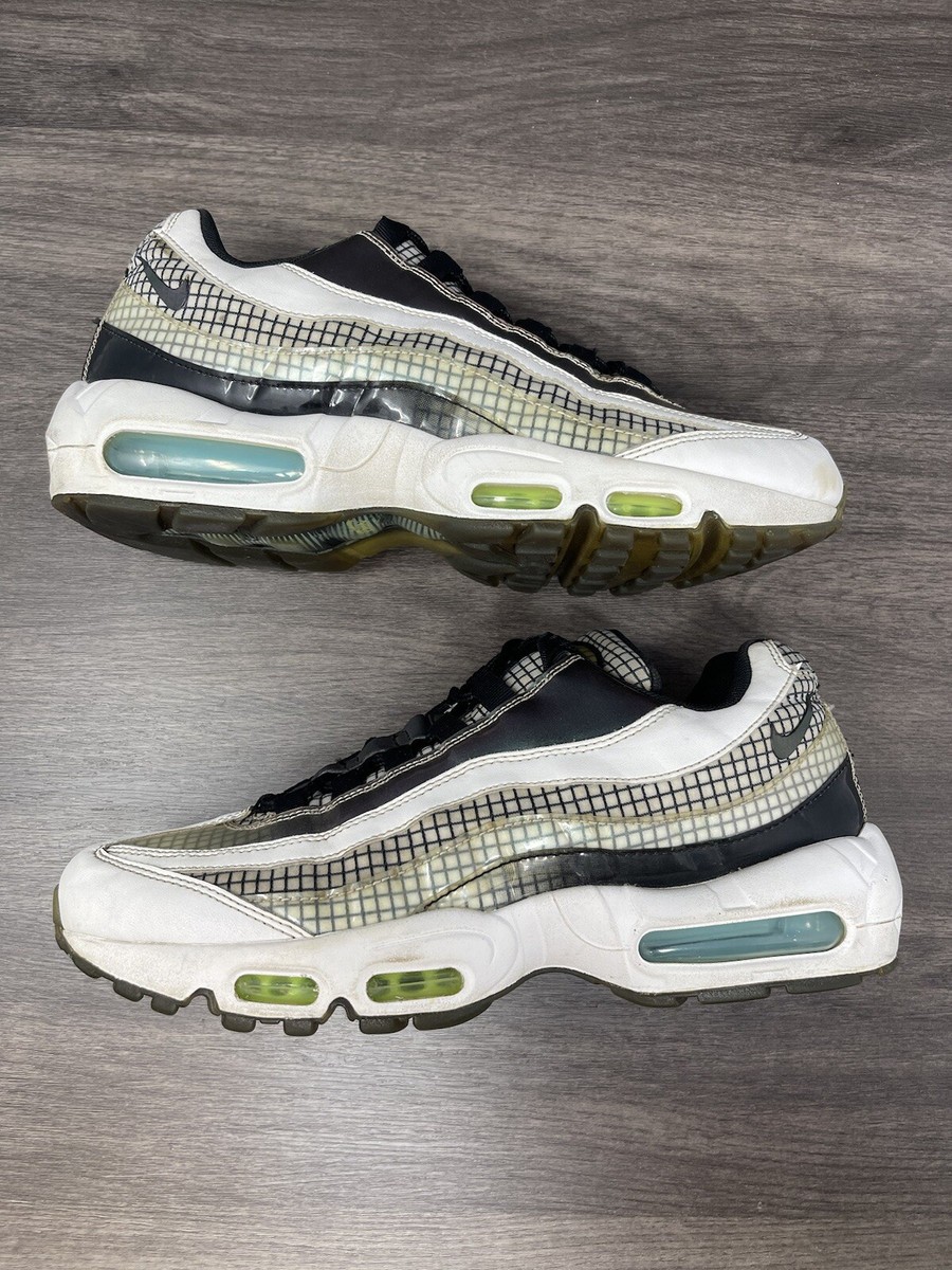 Nike Air Max 95 Size 8.5 Mens LV8 Grid White Black AO2450-100 | eBay