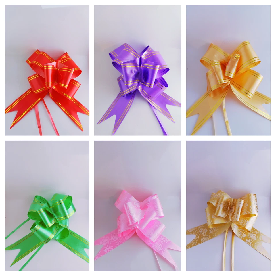 Pull tie cheap ribbon bows