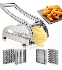 Heavy Duty Stainless Steel French Fry Cutter with Suction Feet for Potatoes