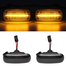 2x LED Seitenblinker Blinker Schwarz für Audi A3 8P A4 B6 B7 8E 8H A6 4F C6