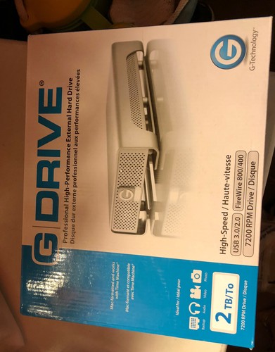 Set of 2 G-Technology G-DRIVE External Hard Drive 2x 2TB USB 3.0/FireWire800 - Picture 3 of 9
