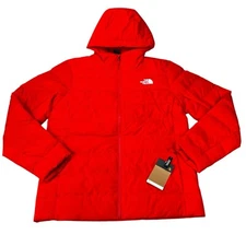 The North Face Aconcagua 3 Fiery Red Down Hooded Jacket Men's Sizes L - XL