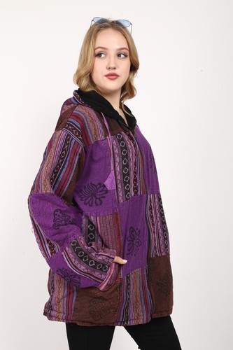 Wholesale Nepali Winter Jackets for Women Patchwork Zipper Closure Assorted Lot - Picture 5 of 9