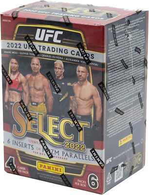 ufc booster box UFC 2022 Panini Select Blaster Trading Card Box Factory Sealed / 1Box