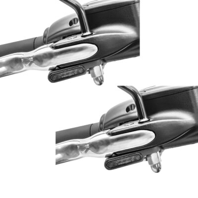 2x LED Lenkerblinker Universal für Lenker Armaturen mit E-Prüfzeichen Lumitecs g
