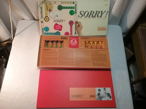 Vintage 1964 Parker Brothers SORRY Board Game Complete