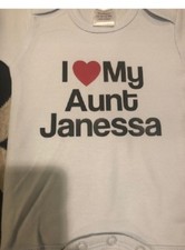 Aunt baby onesie personalized infant aunty auntie nephew one piece bodysuit