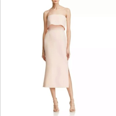 cameo pink dress After Six Women's One-Shoulder Draped Cowl-Neck Maxi Dress in Cameo