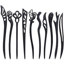 10 Pcs Wooden Chinese Hair Sticks Japanese Chopstick Hair Pins for Women