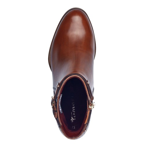 Botines De Mujer En Piel Marrón Cuero 38 Tacón Medio 5 CM TAMARIS - Imagen 5 de 6